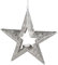 formano Hänger Stern Silber 29 cm Metall Teelichthalter - Weihnachtsdeko Hängend Adventsstern Fensterdeko - Durchbrochen - Wohnzimmer Weihnachtsstern