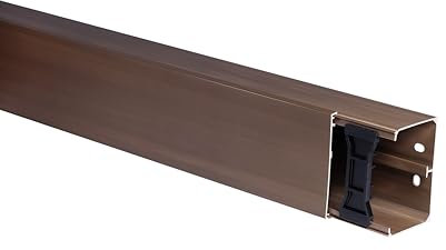 10m KOMIB Kabelkanal/Kabelkanäle/Kabelführung - Verschiedene Größen und Farben - Schraubbar - 5 x 2m Stangen - (Braun - Holz Design, 90 x 60 mm)