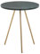 KADIMA DESIGN Beistelltisch Echter Marmor Grün 38x38x44cm Anstelltisch Metall Gold | Kleiner Dreibein Sofatisch Rund | Wohnzimmertisch Couch Modern | Couchtisch Hoch