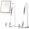 Soporte acrílico para platos, base transparente para fotos, soporte de mesa para marco de fotos, plato decorativo para el hogar, cocina y escuela