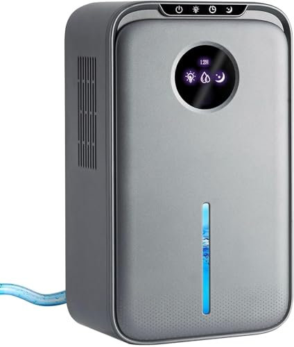 Dehumidifiers for Home, 2.5L Water Tank Small Dehumidifier With Drain Hose for Drying Clothes with 8-12-24HTimer Sleep Mode and Auto Shut Off Defrost,Quiet Dehumidifiers for Bathroom Bedroom Closet RV