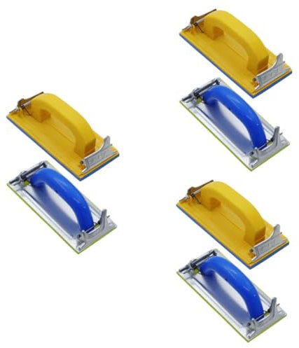 STOBOK 3 Sätze Schleifpapier Sperrholz Handschleifen Terrassendielen Multi Metall Handwerkzeug Handschleifer Schleifpapierhalter Schleifpapier Für Die Holzbearbeitung Plastik 2 Stück * 3