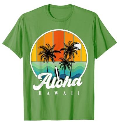 Hawaiian-Shirt Aloha Hawaii Palm Beach Kinder Jugend Teenager Junge T-Shirt