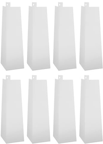 Trim D'angle de Revêtement en Aluminium Blanc avec Vis, 8 Pc Esthétique Impeccable pour une Installation Facile