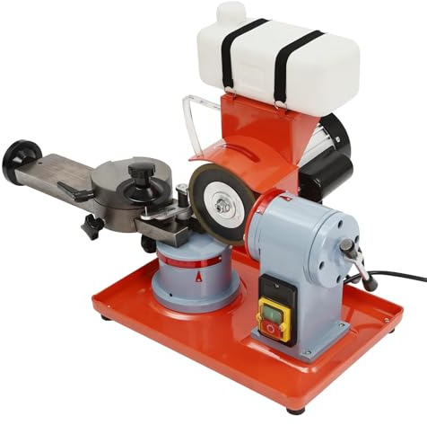 AXGCAA Afilador eléctrico de Hojas de Sierra Circular, Amoladora Angular rotativa de 370 W con depósito de Agua de 1000 ml, Herramienta de Afilado con Escala precisa e Interruptor Impermeable