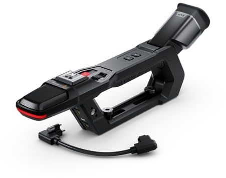 Blackmagic Design Pyxis Pro Handle for Professional Broadcast Production with Integrated OLED Viewfinder (BM-CINEURSABC/AM)