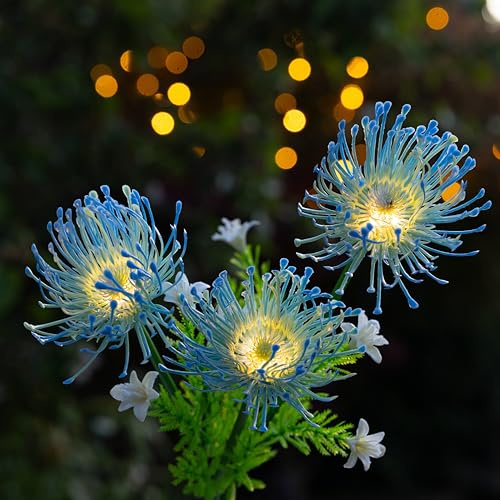 SolarCentre® Florin Outdoor Solar Flower Lights - Blue