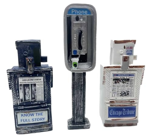 Osmond Miniature Public Telephone Decorations Miniature Garden DIY Scene Decorations