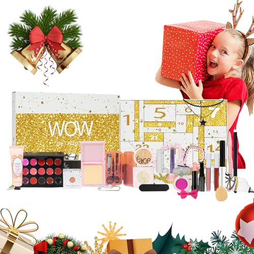 Makeup Adventskalender 2025 - Weihnachtskalender Beauty Geschenkset | Schminkset Kalender | Für