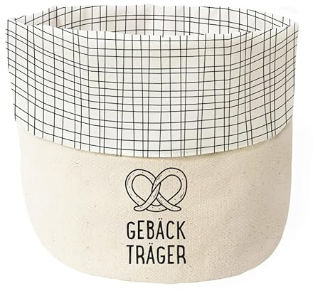Grafik-Werkstatt Stoffkörbchen aus 100% Baumwolle | Brotkorb | Utensilo | Gebäckträger
