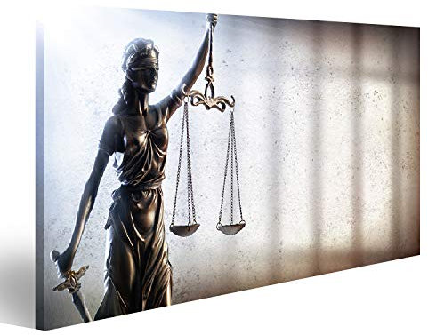 islandburner Bild auf Leinwand Lady Justice Justitia Kanzlei Anwalt Bilder Wandbilder Poster