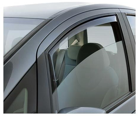 OMAC Windabweiser für Jeep Cherokee 2014-2023 Acryl Dunkel 2tlg | Regenabweiser, Schützt vor Regen und Spritzwasser, waschstraßenfest