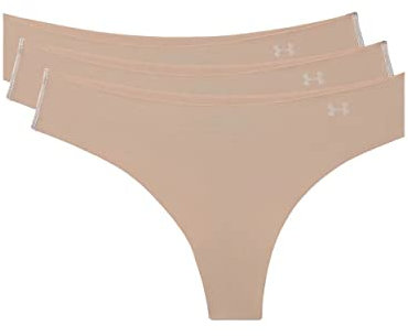 Under Armour womens Thong, Brown/ Nude, L