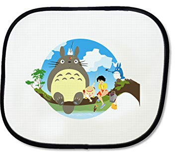 Parasol Totoro Sentado EN ARBOL sunshield Coche