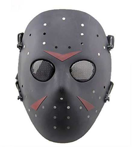 Airsoft Maske Paintball Masken Taktisch CS Games Schutz Jason Metall Mesh Masken Volles Gesicht Schutzmaske für Erwachsene Cosplay Kostüm Party Halloween