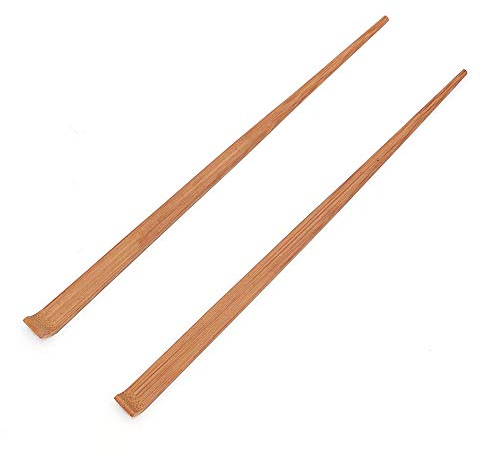 POFET Smooth Edged Bamboo Matcha Scoop Kung fu tea accessories Hooked Green Tea Spoon for Tea Ceremony