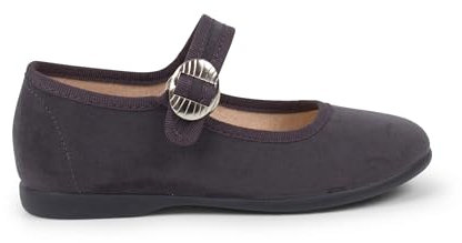 Pisamonas Mercedita Bamara Hebilla Japonesa Talla 33 Color Gris Oscuro