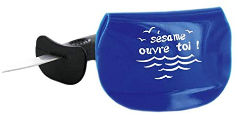 Paris Prix Couteau à Huître & Manique 'Sesame' 16cm Bleu