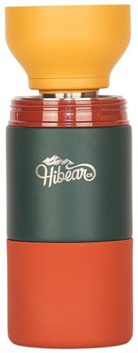 HIBEAR 32oz All-Day Adventure Flask - As Seen on Shark Tank - The Insulated Multi-Tool of Beverage Bottles - Craft Pourover, Cold Brew, Tea, Water Infusion, Wine Decanting, Hydration.