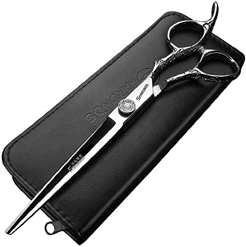 6/7 / 8 pouces personnalisé Rose Print coupe de cheveux set (7 pouces - A)
