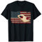 Cornhole Player America Flag Tee I Proud Bean Bag Spielbrett T-Shirt
