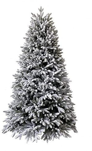 XONE Albero di Natale Kennedy INNEVATO 240cm | Pino Realistico ed Elegante con Neve | Abete in PE Effetto Real Touch + PVC Altissima qualità + Flock