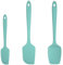Silikon Spatel 3er-Set: U-Taste 315℃ Hitzebeständiger Antihaft-Gummispachtel, Bpa Frei Flexibel Teigschaber & Kuchenschaber zum Kochen Mixen Backen Dekorieren (Aqua Sky)