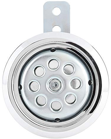 Yosoo Horn For Motorcycle Motorrad Hupe, Loud Universal Waterproof Horn Motorrad Lautsprecher 110dB 12V 85mm Motorrad Hupe mit Honeycomb Chrome Cover Motorrad Zubehör