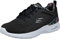 Skechers Damen Skech-AIR Dynamight Sneaker, Black Mesh/Multi Trim, 41 EU