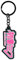 DIFUZED Schlüsselanhänger Hatsune Miku Logo, Schwarz, one Size