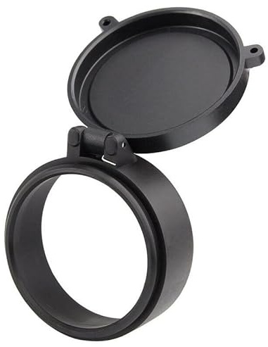 SLOYCA 1pc Zielfernrohr Objektivabdeckung Flip Spring Up Quick Open Objektiv Staubschutz Schutzkappe for Verschiedene Größen Jagd Kaliber Zielfernrohre (Color : Diameter 45mm)