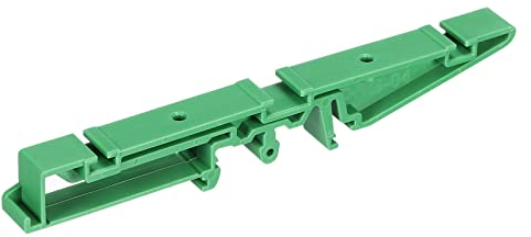 sourcing map PCB Leiterplatte Montage Halterung Fest Adapter für 35mm DIN Schiene Grün Satz