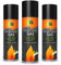 Spraytive 3 x 500ml XXL Butangas für Flambierbrenner & Feuerzeuge - Feuerzeuggas inkl. Adapter zum Nachfüllen - Kompatibel zu Clipper-Feuerzeug, Jet-Flamme, Küchenbrenner u.vm.