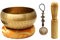 Tibetische Klangschale Set für Meditation Klangschale mit Kissen Handmade in Nepal für Yoga, Achtsamkeit, Chakra Heilung, Selbstregulierung und Stress Linderung