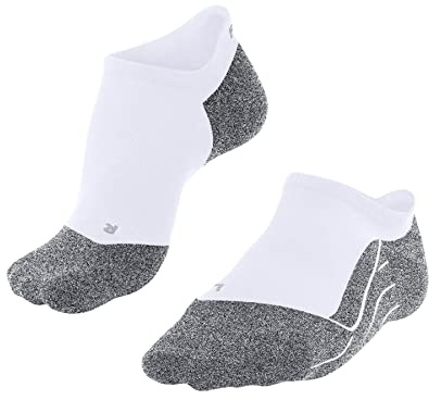 FALKE Women's RU4 Light Performance Invisible W IN Lyocell Functional Yarn Anti-Blister 1 Pair Running Socks, White (White-Mix 2020), 4-5
