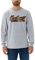 Carhartt Men's Relaxed Fit Heavyweight Long-Sleeve Script Graphic T-Shirt Work Utility, Heather Grey, XL