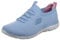 Skechers Womens Summits Top Player Sneaker, Light Blue Knit Multi Trim, 4 UK