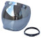 Shkalacar Lente per Parabrezza per Casco da Moto con Visiera a Bolle per Casco con Staffa Ribaltabile per caschi Aperti a 3 scatti