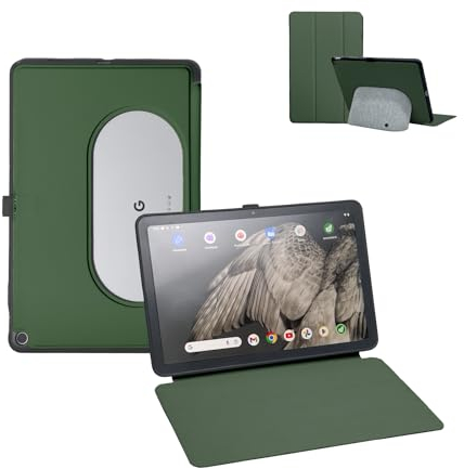 Penoval Custodia per tablet Google Pixel da 11 pollici (2023), custodia in silicone, angolo di visione regolabile, facile da trasportare, custodia protettiva compatibile con dock per altoparlanti di