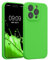 kwmobile Custodia Compatibile con Apple iPhone 15 Pro Cover - Back Case per Smartphone in Silicone TPU - Protezione Gommata - verde lime
