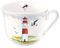 Grätz Verlag GmbH Grätz Kaffeetasse 450ml Teetasse Kaffee-Tasse Tee-Tasse Henkeltasse Henkel-Tasse Blumen Früchte Landhaus Porzellantasse Porzellan-Tasse Geschenkbox (Leuchtturm), TAS_48028