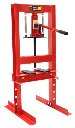 Pressa idraulica in acciaio al carbonio, pressa da officina, 6T, cuscinetto della ruota, pressa idraulica, pressa per telaio per pressatura, timbratura, formatura, 50 x 40 x 90 cm