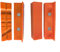 GLOBALHUT Schraubstockbacken mit starken Magneten für Metallschraubstock, Werkzeuge, ideales Fräs- und Bohrmaschinen-Zubehör, 4 Stück/Set (10,2 cm, orange)