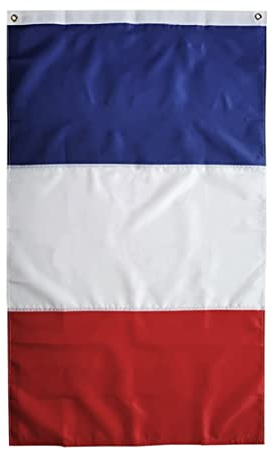 Drapeau français couleurs vives drapeau national français drapeau de jardin résistant à la fonte avec œillets 60x90 cm drapeaux