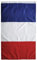 Drapeau français couleurs vives drapeau national français drapeau de jardin résistant à la fonte avec œillets 60x90 cm drapeaux