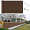 GAIFNAG Balkon Sichtschutz Balkonumspannungen 130 x 300 cm Balkonsichtschutz mit Ösen, Balkonumspannung Balkonumrandung Wetterbeständiges Und Pflegeleichtes für Balkon Garten im Freien, Braun
