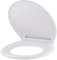Abattant WC blanc universel clipsable/nettoyage facile - lunette de toilettes frein de chute forme O NOYON & THIEBAULT