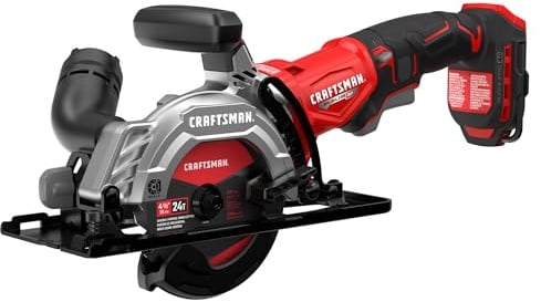 CRAFTSMAN V20 4-1/2 Inch Cordless Circular Saw, Bare Tool Only (CMCS405B)
