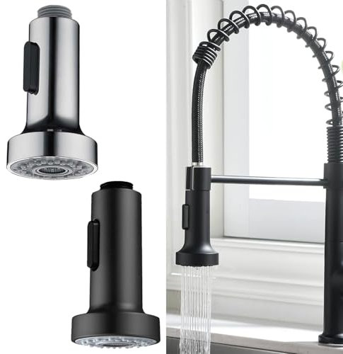 JDCMEI 2 Pezzi Rubinetto Cucina, Doccetta per Lavandino Cucina, Ricambi Doccetta Cucina, 2 Modalità Rubinetto Doccetta Estraibile per Bagno, Cucina, Vasca da Bagno, Attacco Lavabo