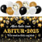 ABI 2025 Graduation Deko, Abschluss Deko, Abitur Prüfungserfolge, Abitur 2025 Girlande mit Absolventenhut Motive, Graduation Dekoration für Abi Abschlussfeiern